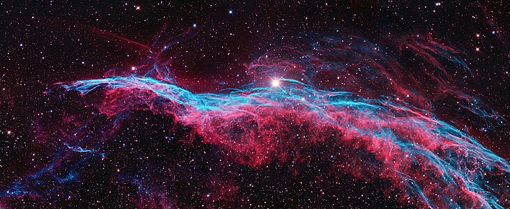 NGC 6960 or the Veil Nebula in the constellation Cygnus