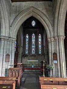 View from the nave into the chancel, in 2023 View from nave into chancel, St Giles, Skelton.jpg