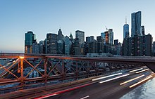 Panorama von Downtown-Manhattan 2017