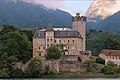 * Nomination View of Château de Châteauvieux from Lake Annecy.--Jsamwrites 13:14, 25 August 2022 (UTC) * Decline  Oppose Sorry. Not sharp enough and there are strange glare on the windows --Mike1979 Russia 18:34, 26 August 2022 (UTC)