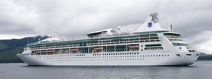 Vision of The Seas cruise ship by Royal Caribbean International, in Alaska, USA