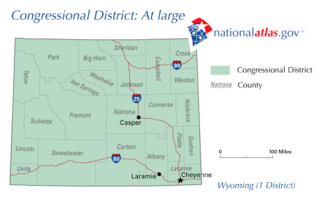 Wyomings at-large congressional district At-large U.S. House district for Wyoming