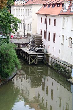 Water wheel in Čertovka