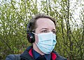 Wearing protective mask during the COVID-19 pandemic in Lutsk, April, 2020.jpg