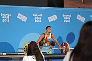 Deutsch: Gewichtheben bei den Olympischen Jugendspielen 2018; Tag 2, 10. Oktober 2018; Jungen 62 kg English: Weightlifting at the 2018 Summer Youth Olympics at 8 October 2018 – Boys' 62 kg