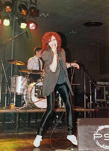 Wendy Wu performing with The Photos, 1980