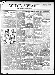 Front page of the Birmingham Wide-Awake from January 1900. Wide-Awake 1900-01-24.jpg