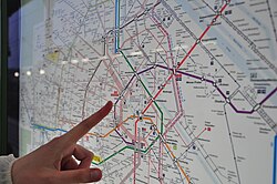 Схема маршрутів громадського транспорту Відня