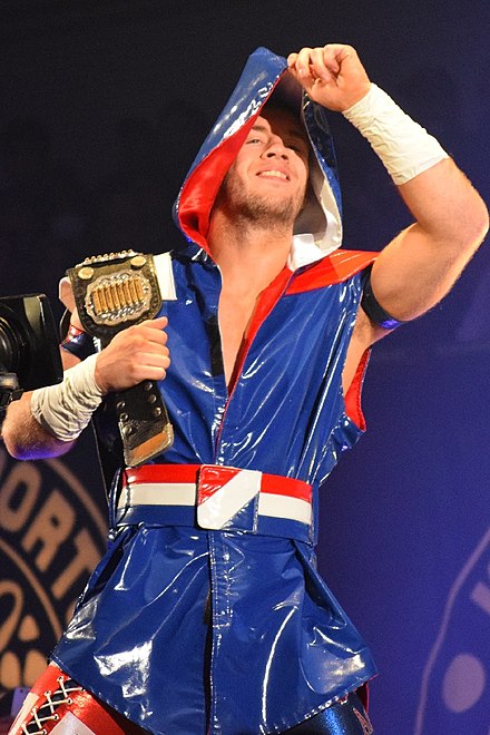 Ospreay as the IWGP Junior Heavyweight Champion in November 2017