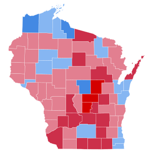 Wyniki wyborów prezydenckich w Wisconsin 1960.svg