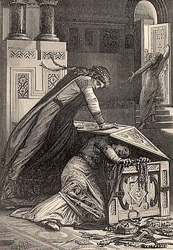 Witt 1887 Fredegund tries to kill her daughter Rigunth.jpg