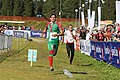 Kiril Nikolov and Wojciech Kowalski at the finish at World Orienteering Championships 2010 in Trondheim, Norway