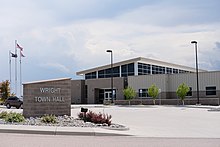 Wright Town Hall Wright Town Hall in Wright, Wyoming.jpg