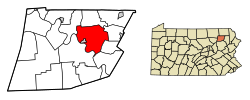 Wyoming County Pennsylvania Incorporated Tunkhannock Township Highlighted.svg