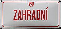 Čeština: Zahradní ulice v Prachaticích, jižní Čechy. English: Zahradní street in Prachatice, South Bohemian Region, Czechia.