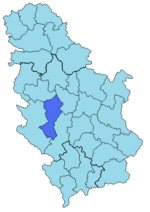 Моравичский округ на карте