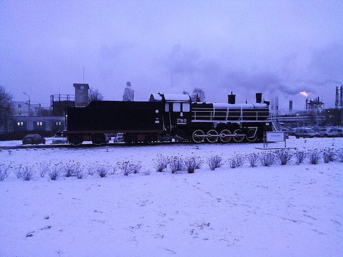 locomotive monument. Gone time