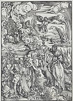 Thumbnail for File:15. Albrecht Dürer, Apokalypsa, XIII. Nevěstka babylónská, Národní galerie v Praze.jpg