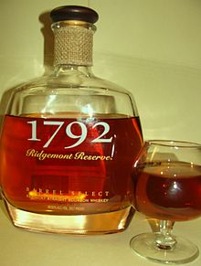 Prior bottle before name change, with branding as "1792 Ridgemont Reserve" 1792 Ridgemont Reserve.JPG