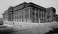 Waller High School (shown here new in 1899) was renamed Lincoln Park High School in 1979. 1899Waller.jpg