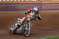 Kling riding for Oxford (Lions) in 2007 2007 Ricky Kling Oxford motorcycle speedway.jpg