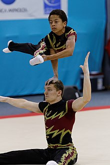 2014 Acrobatic Gymnastics World Championships - Men's pair - Finals - Great Britain 03.jpg