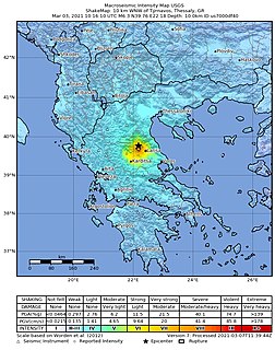 <span class="mw-page-title-main">2021 Larissa earthquake</span> Earthquake in Greece