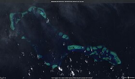 Image satellite du banc Sabina prise par Sentinel-2.