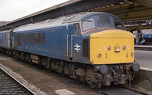 45110 (D73) mit Reisezug in Derby (Mai 1987)