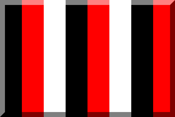 File:600px vertical 8 stripes Black White Red HEX-FF0000.svg