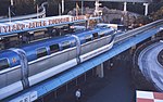 Синій монорельсовий поїзд Mark II ALWEG. Серпень 1963 .