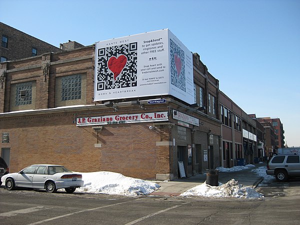A billboard advertising the album in Chicago, 2009