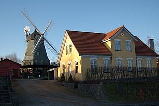 Aarup Town in Southern Denmark, Denmark
