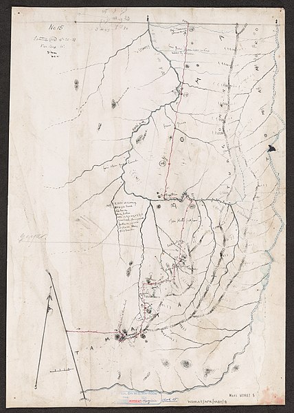 File:Addis Abbaba to the Sobat R., via L. Rudolf. War Office ledger. (WOMAT-AFR-ABY-8-15).jpg