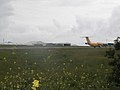 Avion atterrissant à l'aéroport de Brest-Guipavas