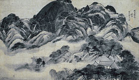 After Rain at Mt. Inwang, Cheong Seon (1676–1759), Korean