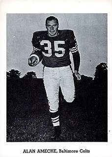 <span class="mw-page-title-main">Alan Ameche</span> American football player (1933–1988)