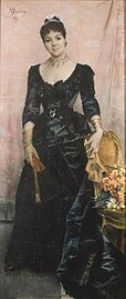 Clémence Allard (1839-1909) door Alfred Stevens