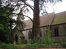 The church, from the south, in 2005 All Saints Church - geograph.org.uk - 11577.jpg