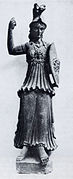 Basalt statue of the goddess Al-lāt-Minerva from As-Suwayda