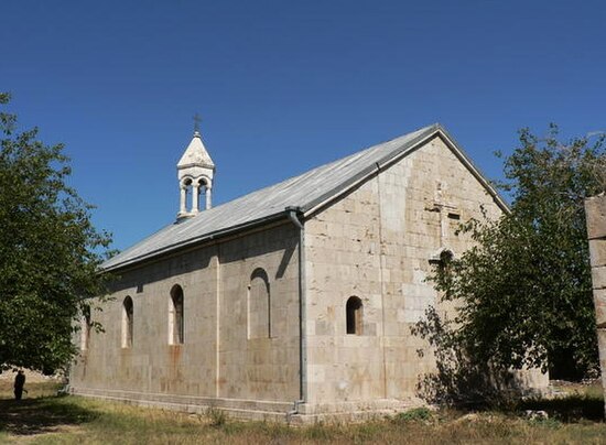 The Amaras Monastery in Artsakh, where Mesrop set up the first school that used his script.