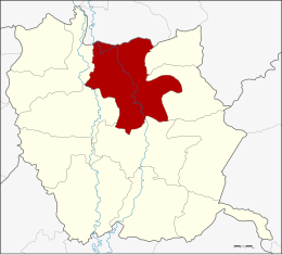 District de Mueang Phichit - Carte