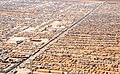 Aerial view of Zaatari refugee camp.