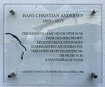 Hans Christian Andersen - Gedenktafel