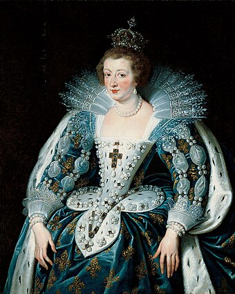 Anne of Austria, Queen of France, wife of Louis XIII (by Peter Paul Rubens, 1625)