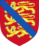 Arms of Henry, 3rd Earl of Leicester and Lancaster.svg