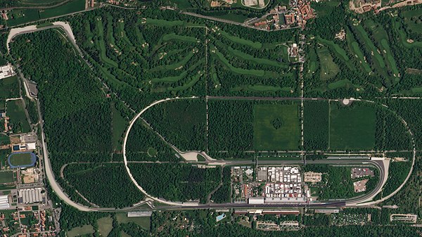 Satellite photograph of the circuit from 2018