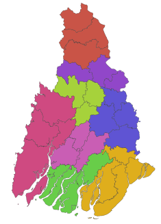 Aya Region District Map.svg