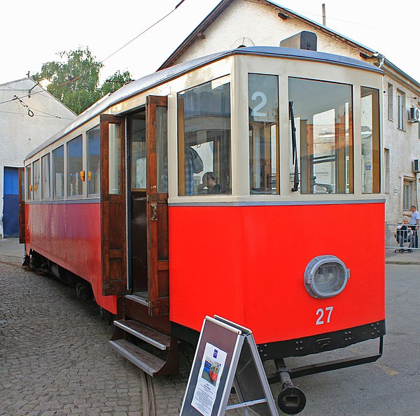 Brown, Boveri & Cie tram from pre-WWII period in Belgrade, Serbia