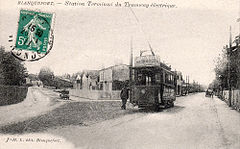 Blanquefort, terminus du tramway électrique